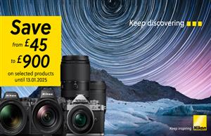 SAVE UP TO £900 ON SELECTED NIKON PRODUCTS THIS WINTER