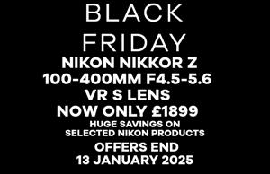 NIKON NIKKOR Z 100-400MM F4.5-5.6 VR S - SAVE £600!